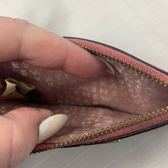 Kate Spade Camel Party Bitsy Wallet Coin Purse liberty street pink - Picture 4 of 9